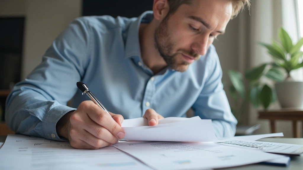 Long-term financial planning documents with investment and education savings goals